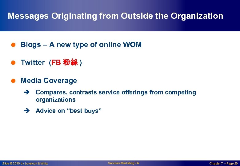 Messages Originating from Outside the Organization = Blogs – A new type of online