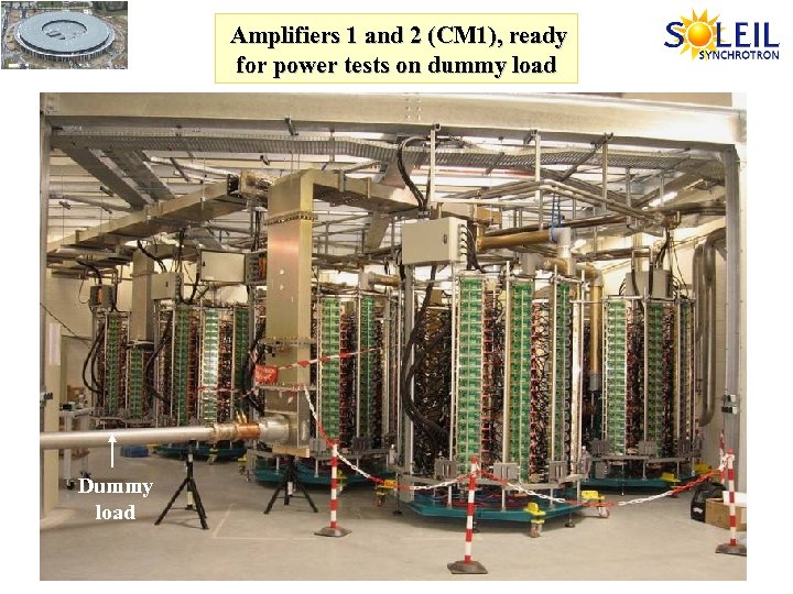  Amplifiers 1 and 2 (CM 1), ready for power tests on dummy load