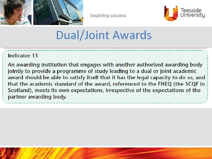 Dual/Joint Awards 