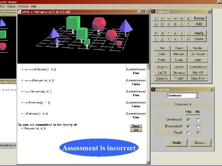 Assessment is incorrect 