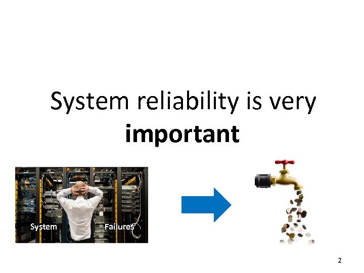 System reliability is very important System Failures 2 