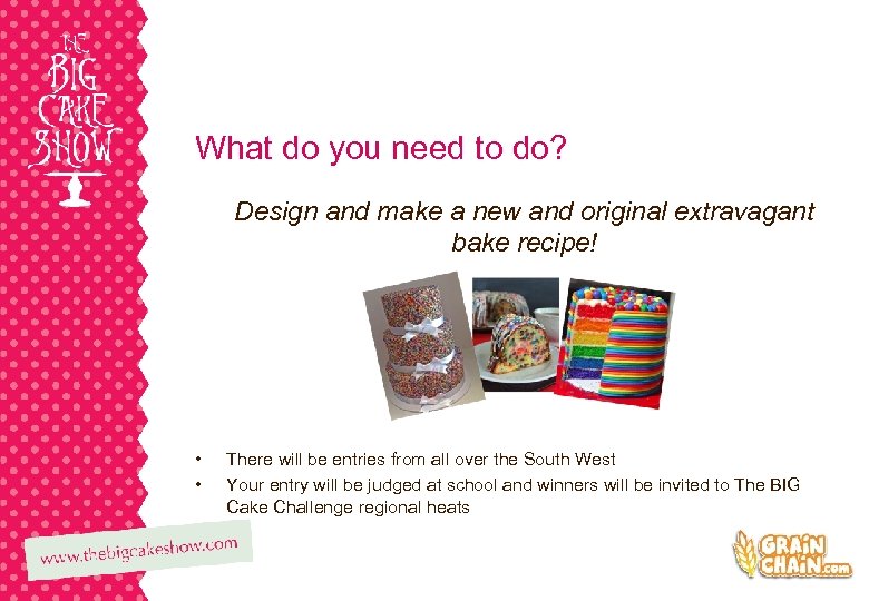 What do you need to do? Design and make a new and original extravagant