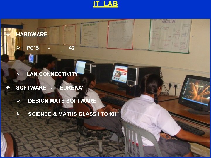 IT LAB v HARDWARE. Ø Ø v PC’S LAN CONNECTIVITY - SOFTWARE - 42