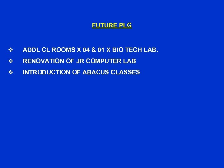 FUTURE PLG v ADDL CL ROOMS X 04 & 01 X BIO TECH LAB.