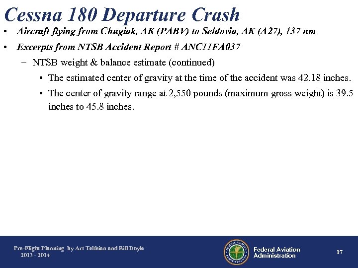 Cessna 180 Departure Crash • Aircraft flying from Chugiak, AK (PABV) to Seldovia, AK