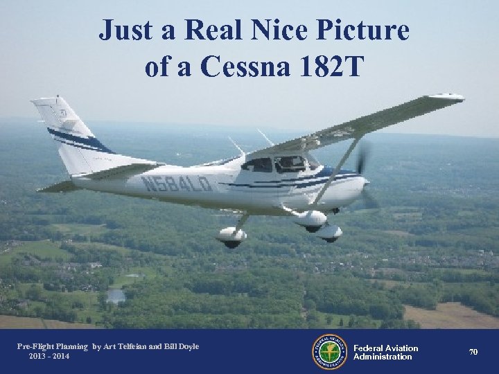 Just a Real Nice Picture of a Cessna 182 T Pre-Flight Planning by Art