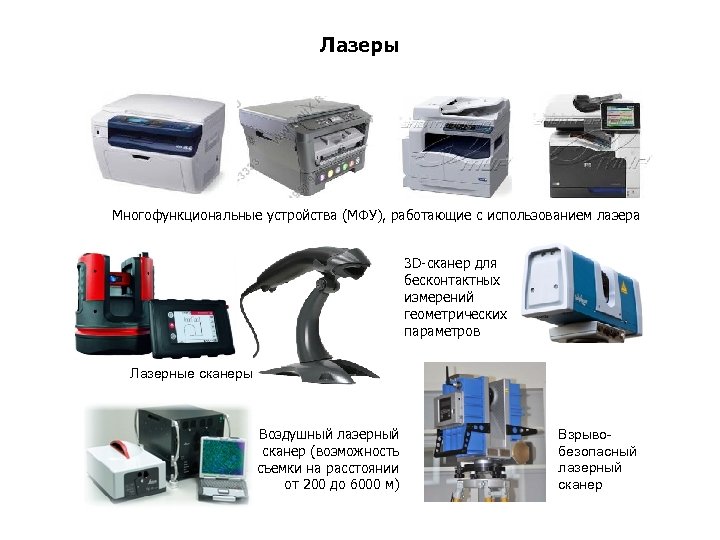 Лазеры Многофункциональные устройства (МФУ), работающие с использованием лазера 3 D-сканер для бесконтактных измерений геометрических