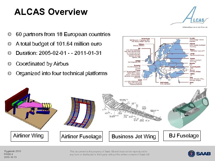 ALCAS Overview 60 partners from 18 European countries A total budget of 101. 64