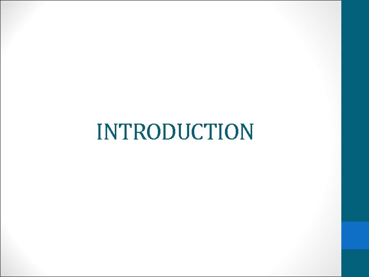INTRODUCTION 