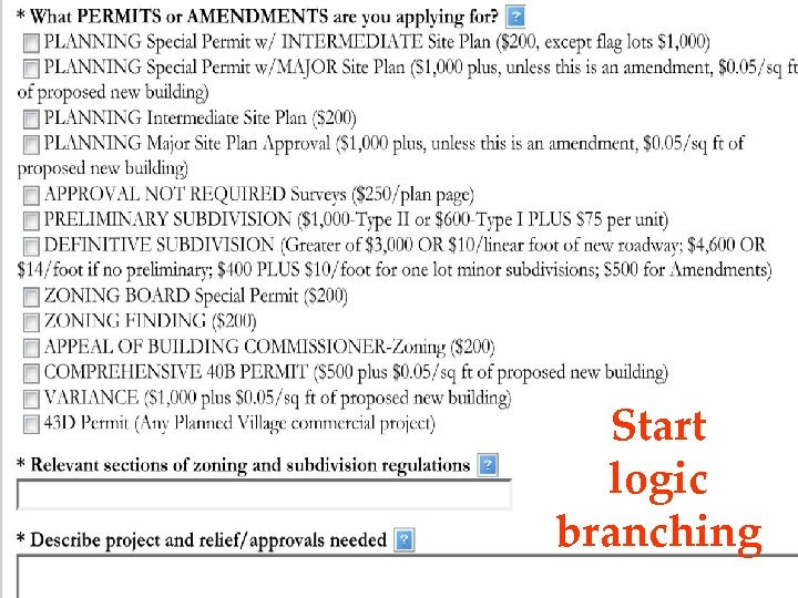 Wayne Feiden and Jocelyn Ayer Start logic branching Permit Streamlining: SNEAPA ‘ 08 