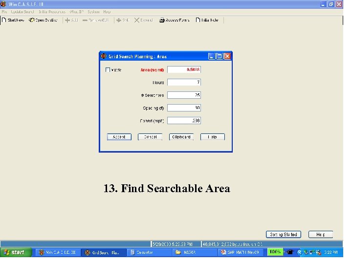 13. Find Searchable Area 