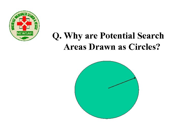 Q. Why are Potential Search Areas Drawn as Circles? 
