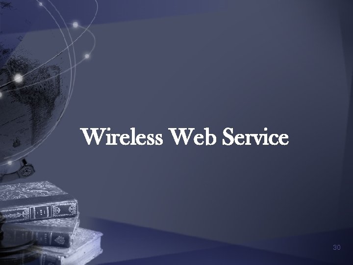 Wireless Web Service 30 