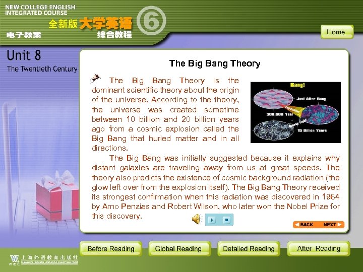 The Big Bang Theory is the dominant scientific theory about the origin of the