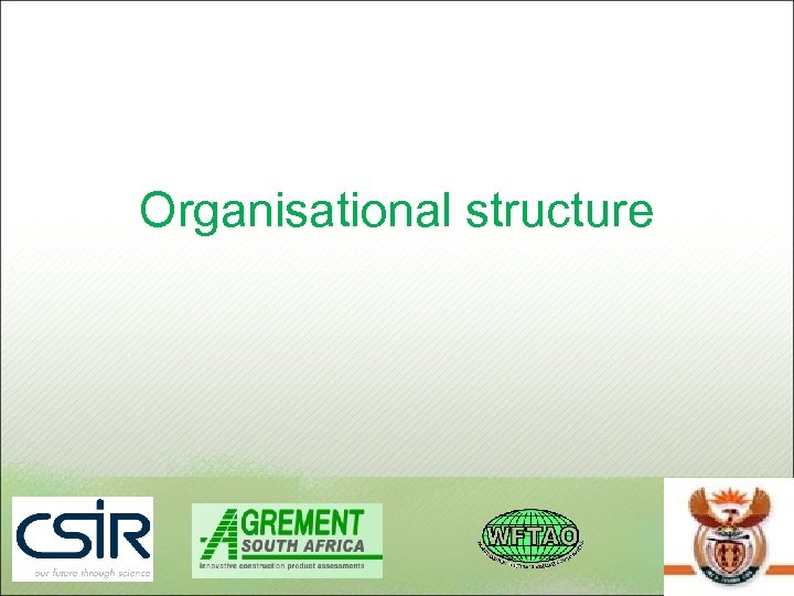 Organisational structure 