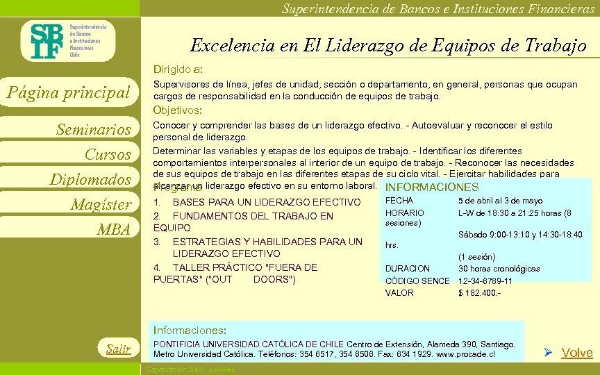 Superintendencia de Bancos e Instituciones Financieras Excelencia en El Liderazgo de Equipos de Trabajo