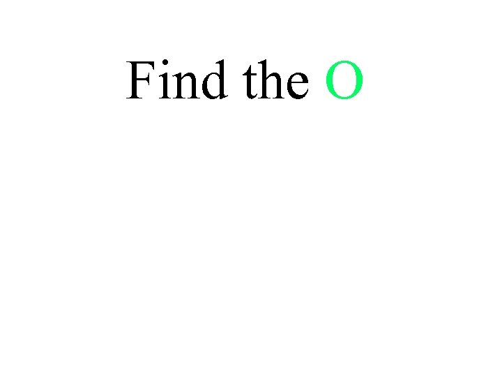 Find the O 