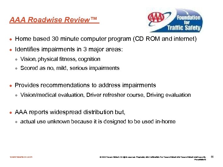 AAA Roadwise Review™ l Home based 30 minute computer program (CD ROM and internet)