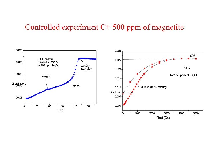 Controlled experiment C+ 500 ppm of magnetite 