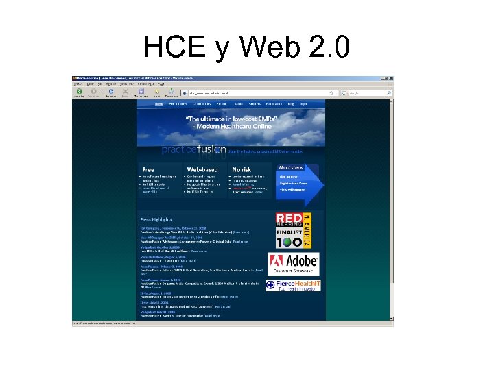HCE y Web 2. 0 