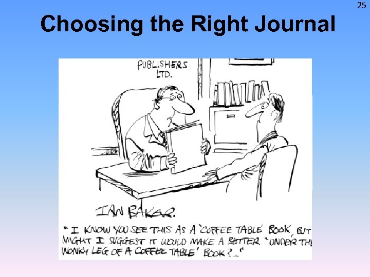 25 Choosing the Right Journal 