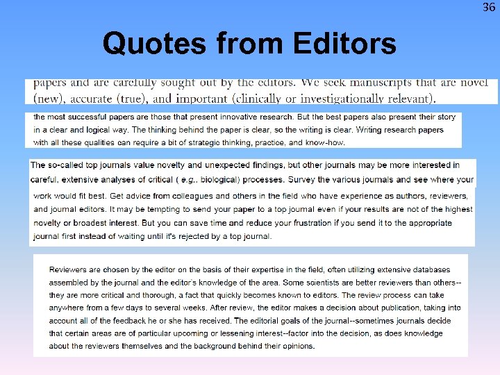 36 Quotes from Editors 