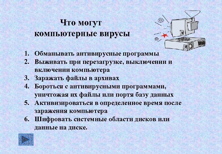 Компьютерный вирус а повреждает 1 гб памяти