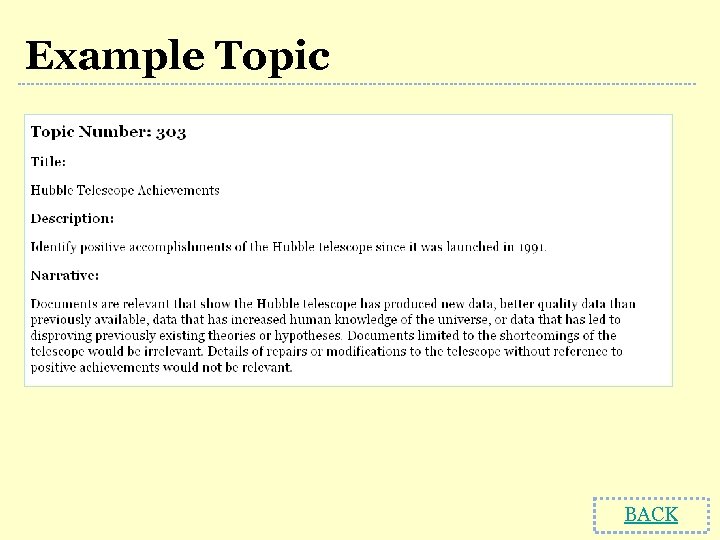 Example Topic BACK 