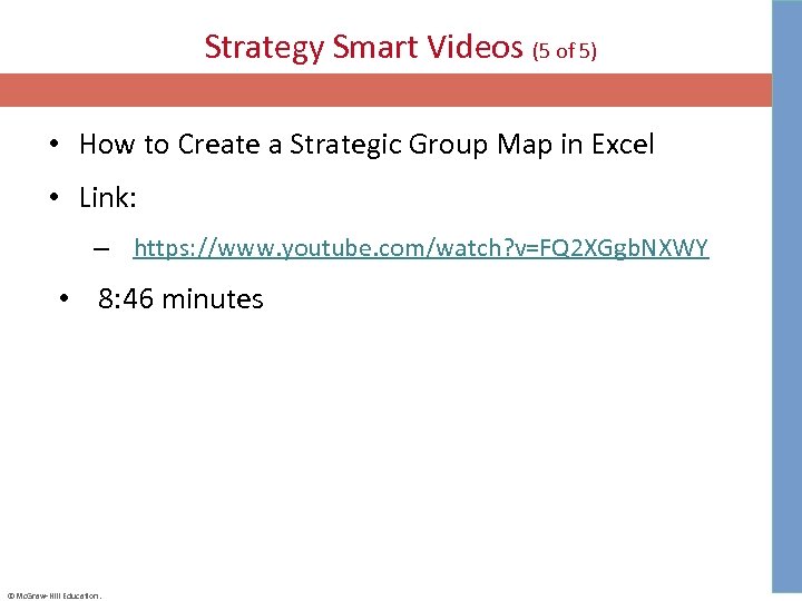 Strategy Smart Videos (5 of 5) • How to Create a Strategic Group Map