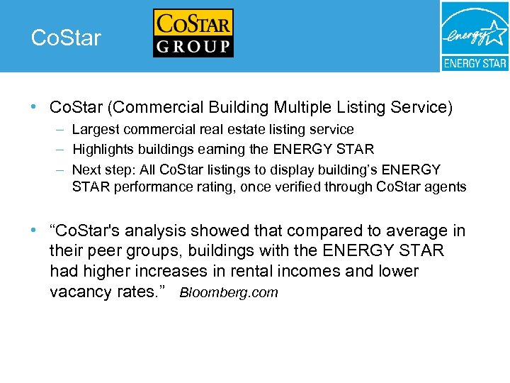 Co. Star • Co. Star (Commercial Building Multiple Listing Service) – Largest commercial real