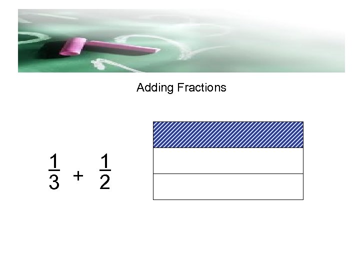 d Adding Fractions 1 1 3 + 2 