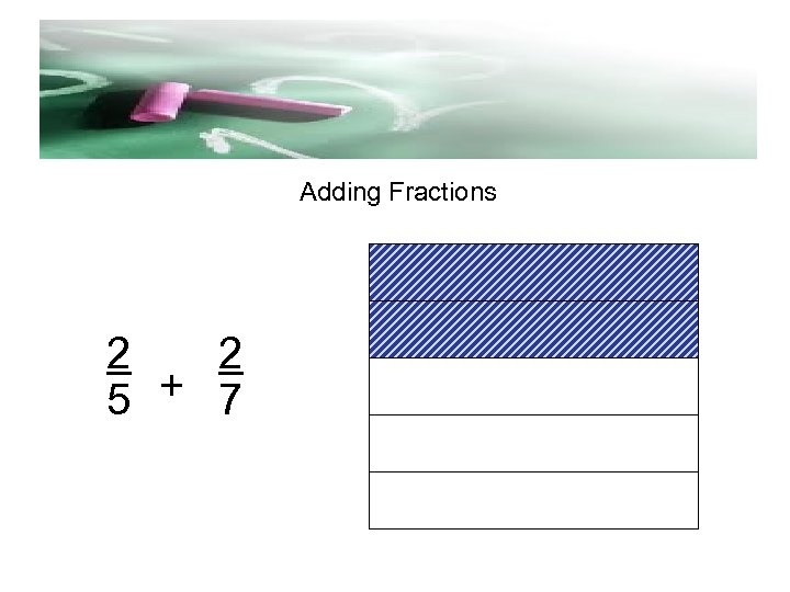 d Adding Fractions 2 2 5 + 7 