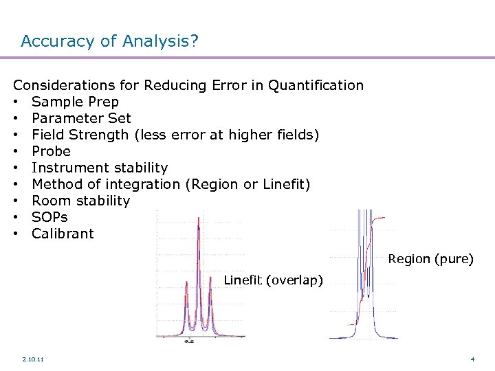 Accuracy of Analysis? Considerations for Reducing Error in Quantification • Sample Prep • Parameter