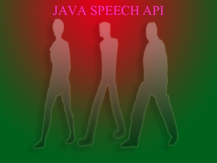 JAVA SPEECH API 
