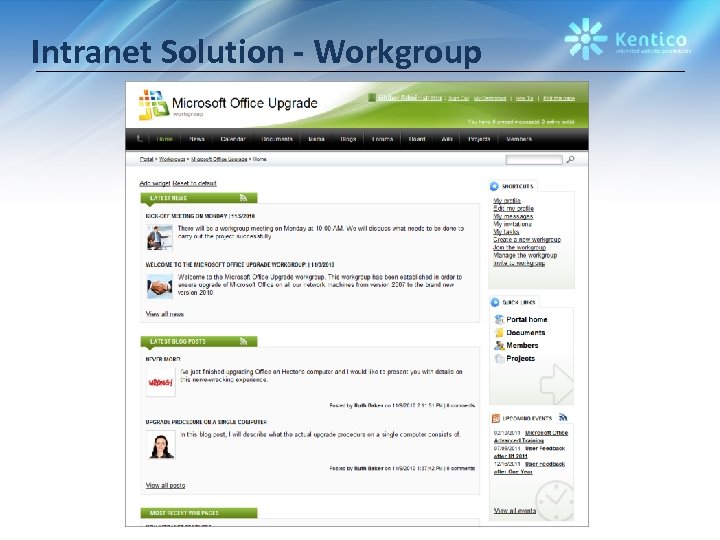 Intranet Solution - Workgroup 