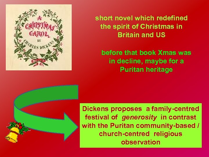 short novel which redefined the spirit of Christmas in Britain and US before that