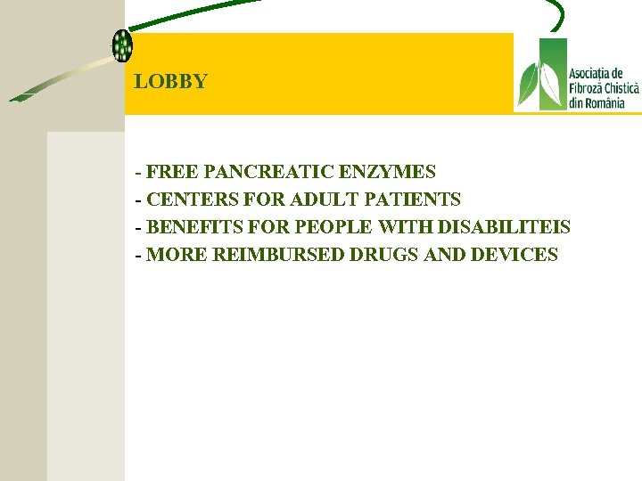 LOBBY - FREE PANCREATIC ENZYMES - CENTERS FOR ADULT PATIENTS - BENEFITS FOR PEOPLE
