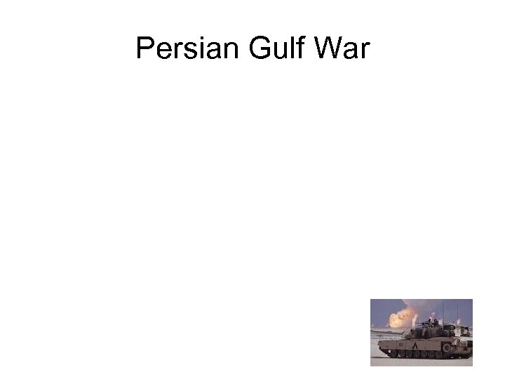 Persian Gulf War 