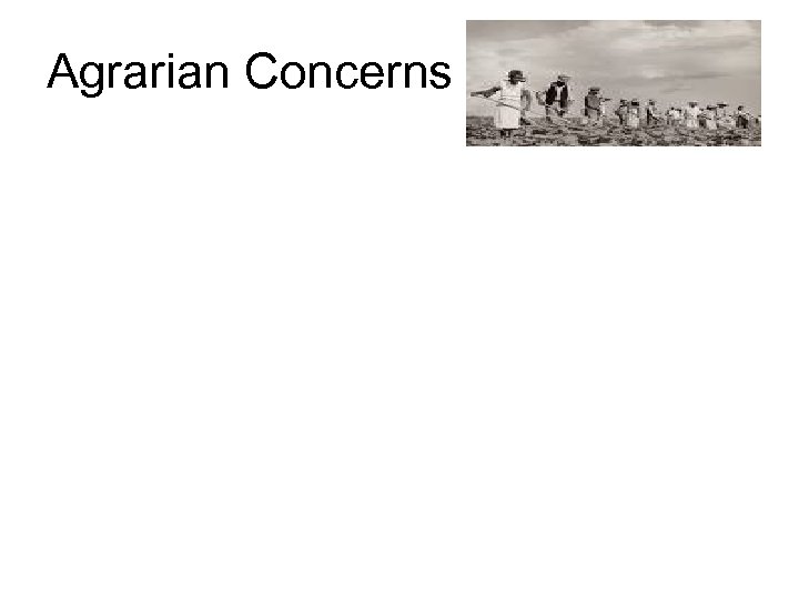 Agrarian Concerns 