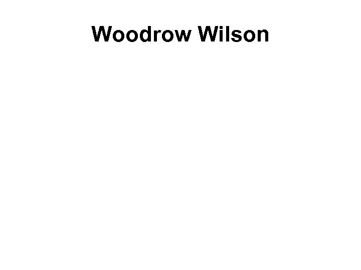 Woodrow Wilson 