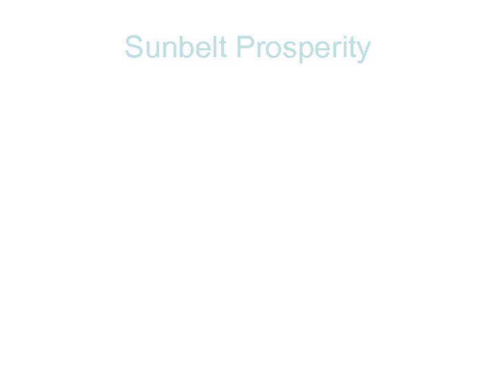 Sunbelt Prosperity 