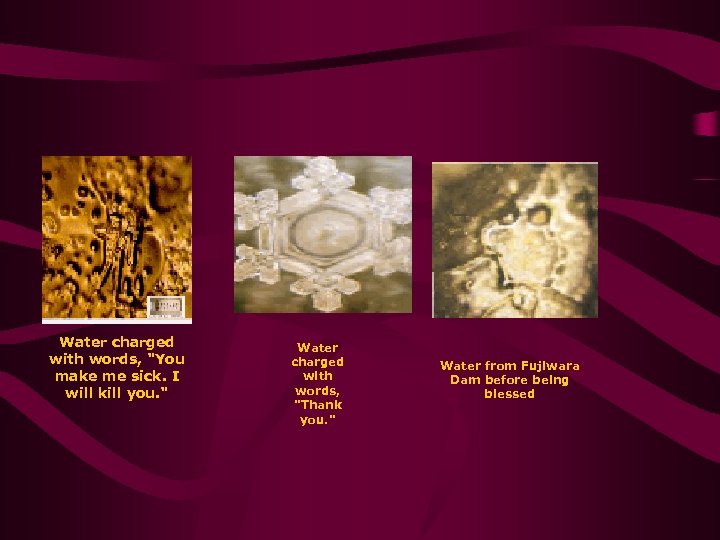 Water charged with words, 