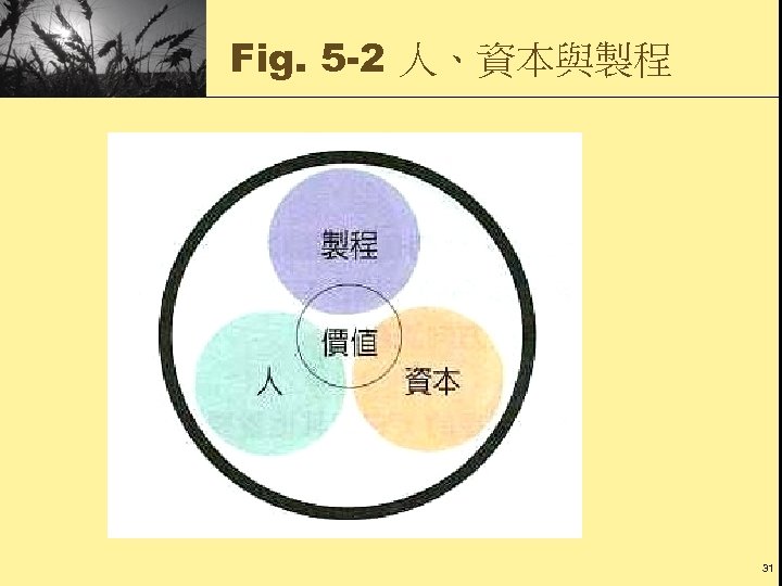 Fig. 5 -2 人、資本與製程 31 