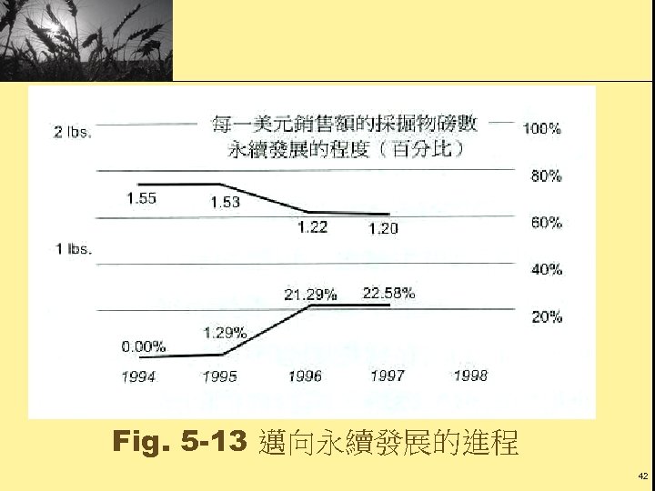 Fig. 5 -13 邁向永續發展的進程 42 