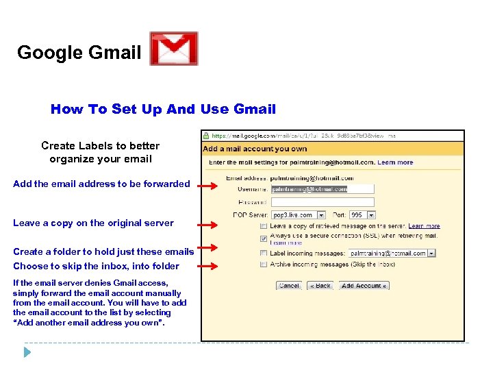 Google Gmail How To Set Up And Use Gmail Create Labels to better organize