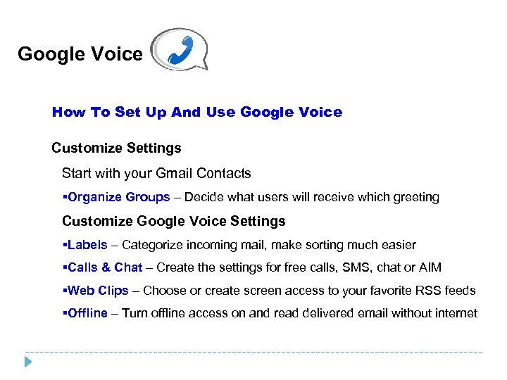 Google Voice How To Set Up And Use Google Voice Customize Settings Start with