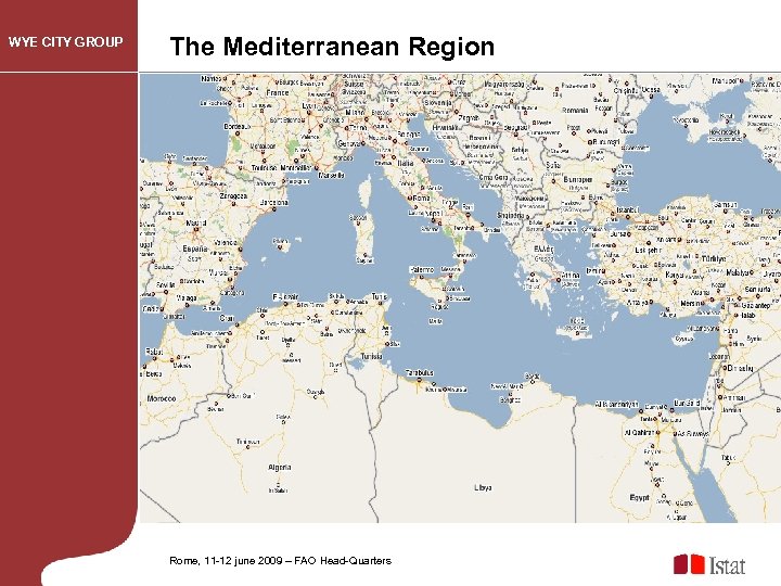 WYE CITY GROUP The Mediterranean Region Rome, 11 -12 june 2009 – FAO Head-Quarters