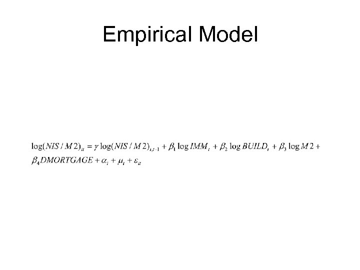 Empirical Model 
