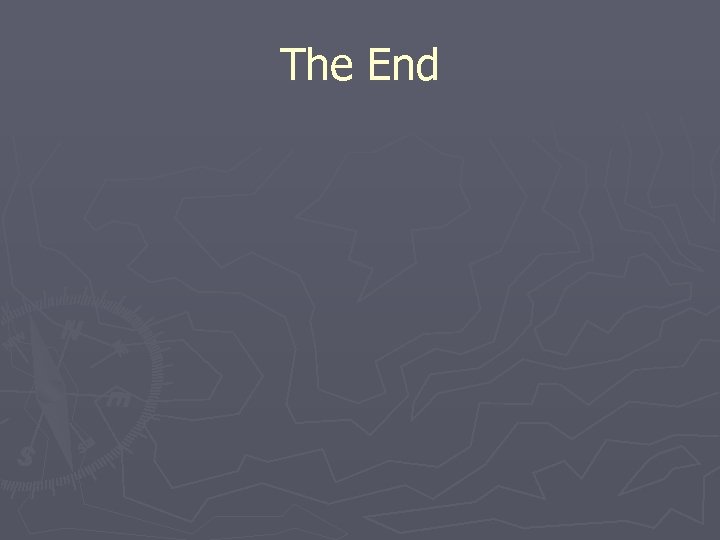 The End 