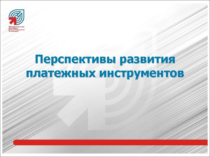 Перспективы развития платежных инструментов 